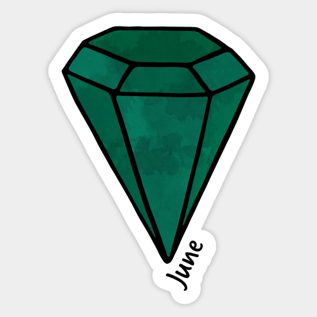 June Alexandrite Birthstone Sticker by murialbezanson